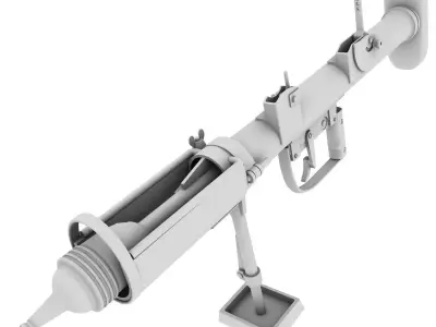 PIAT model machine gun 3D model