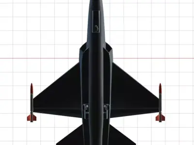 EADS Mako HEAT - The HIGH ENERGY ADVANCED TRAINER Low-poly 3D model