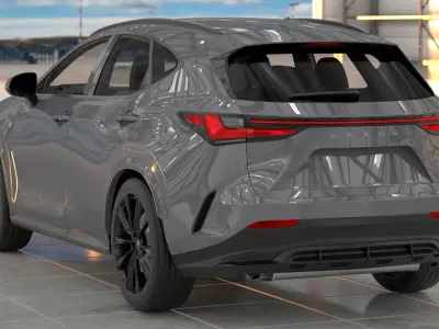 2024 Lexus NX Hybrid Grey 3D model