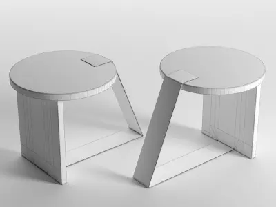 Anello Side Table Free 3D model