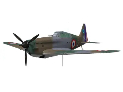 Morane Saulnier MS406 3D model
