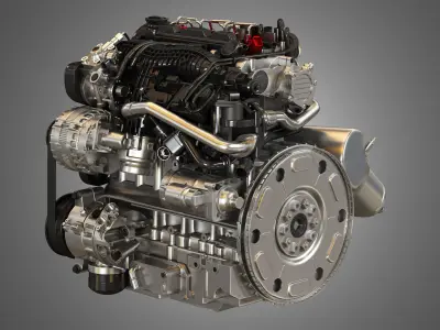 S60 T6  Drive - E 4 Cylinder Turbocharged Diesel Engine 3D model