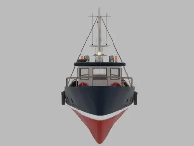 Trawler 3D model 3D model