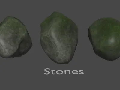 Sighiskor Village - Foliage Low-poly 3D model