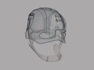 Captain America Helmet from Avengers Age of Ultron Free 3D model