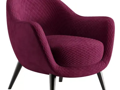 POLIFORM MAD QUEEN ARMCHAIR Free low-poly 3D model