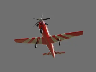 Airplane EMB 312 Tucano A29 - Aviao 3D model