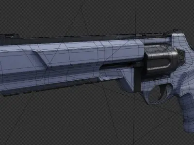 3D model python gun - skin gun in Valorant Low-poly 3D model