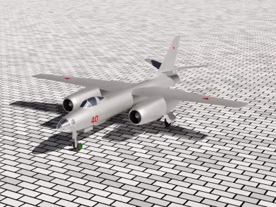 Ilyushin IL-28 Beagle 3D model