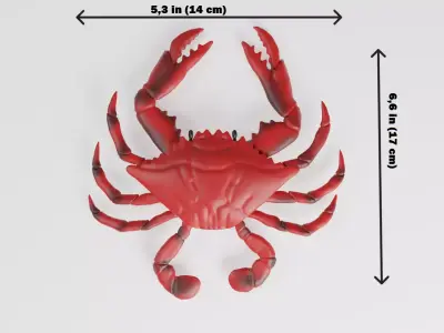 toy crab  Low-poly 3D model