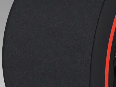 enkei supersoft rear tyre Low-poly 3D model