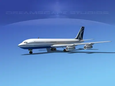 Boeing 707 Corporate 7 3D model