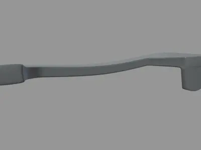 Car Door Handle 05 Low-poly 3D model