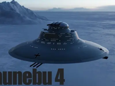 Haunebu 4 ufo spaceship 3D model