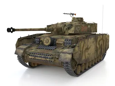 PzKpfw IV - Panzer 4 - Ausf H - 600 3D model