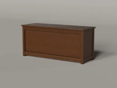 POLYWOOD Console Table - 7 COLORS Low-poly 3D model