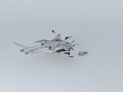 UN task force alpha-UAV command unit Peacemaker MK II airborne 3D model