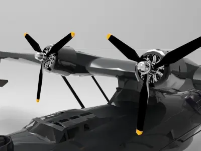 PBY-5A Catalina Free 3D model