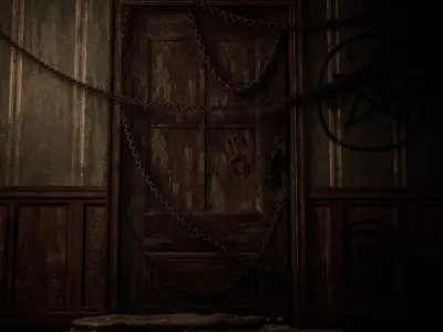 Modular Haunted House Low-poly 3D model