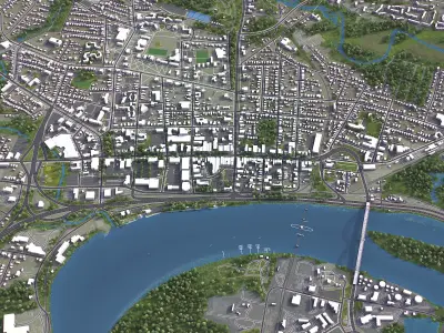 Middletown Low-poly 3D model