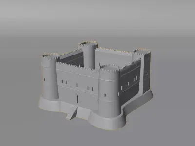 Traditional Fort 3D Model 3D model