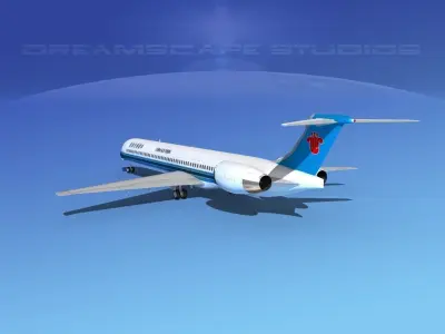 McDonnell Douglas MD-90 China Southern 3D model