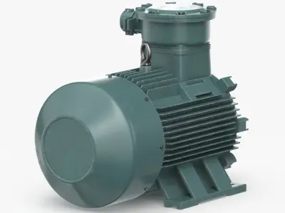 AC Motor Generator Clean 3D model