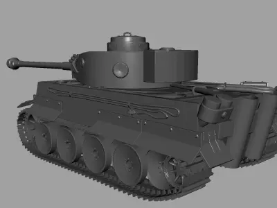 King Tiger Tank 3D model