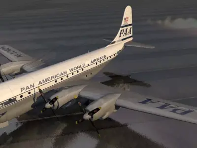 Boeing B-377 Stratocruiser 3D model