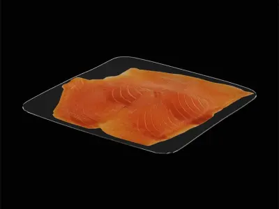 Sliced Salmon 3D model