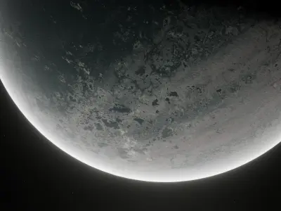 Planet Space Ready to game  Low-poly 3D model 10