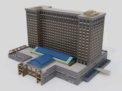 Michigan Central Train Station 3D model