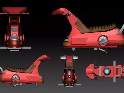 sh effect Figuarts bike for Bulma 67 3D print model