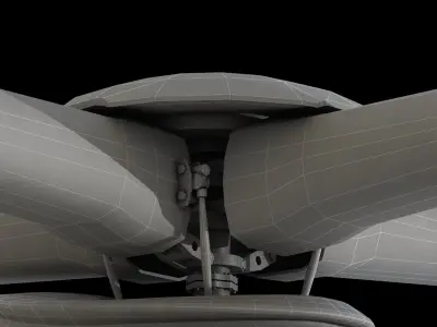 Eurocopter EC 135 Black Helicopter 3D model