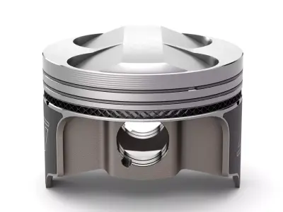 Wiseco Piston Low-poly 3D model