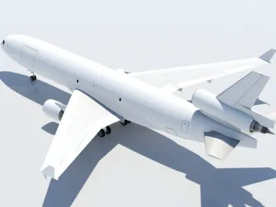 McDonell Douglas MD-11F freighter Low Poly Static Low-poly 3D model