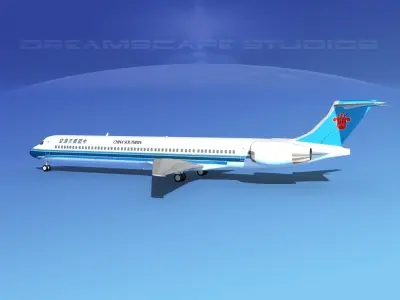 McDonnell Douglas MD-90 China Southern 3D model