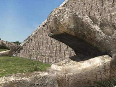 Photoreal Mayan temple - 3d model 3D model