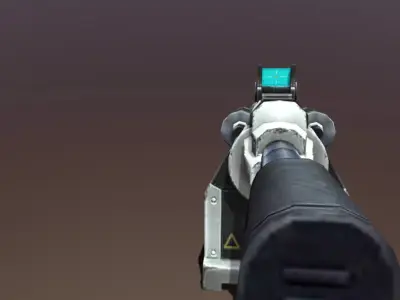 Futuristic Sub-machine Gun Free low-poly 3D model