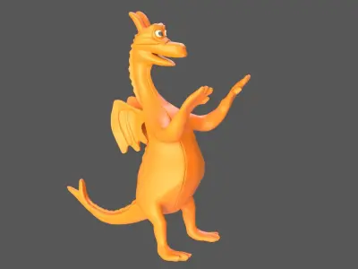Cartoon Dragon V1 3D model