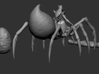 Spider Queen Monsters 3D model