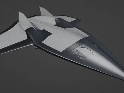 USAF Jet From Top Gun Maverick - Dark Star 3D model