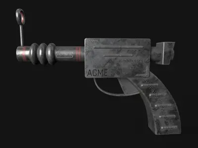 sci fi ray gun Free low-poly 3D model