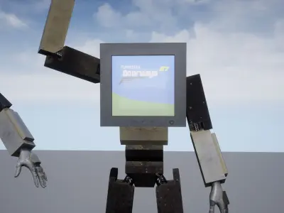 Doorways 97 Rigged Character Model Free low-poly 3D model