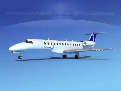 Embraer ERJ-135 Finnair 3D model