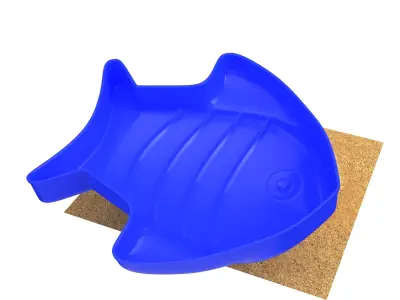 Detailed Fish Sand Toy 3D model