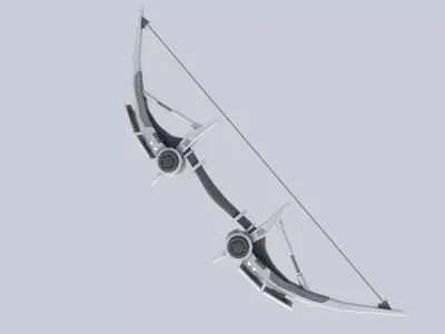 Scifi bow Low-poly 3D model get
