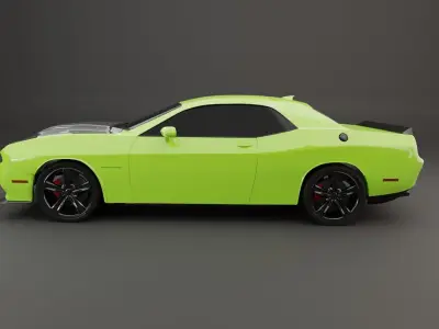 Dodge challenger hellcat 3D model Free 3D model