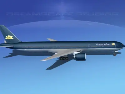 Boeing 777-300 MP Air Vietnam 3D model