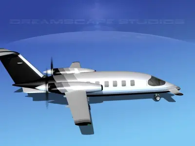 Piaggio Avanti P180 V21 3D model